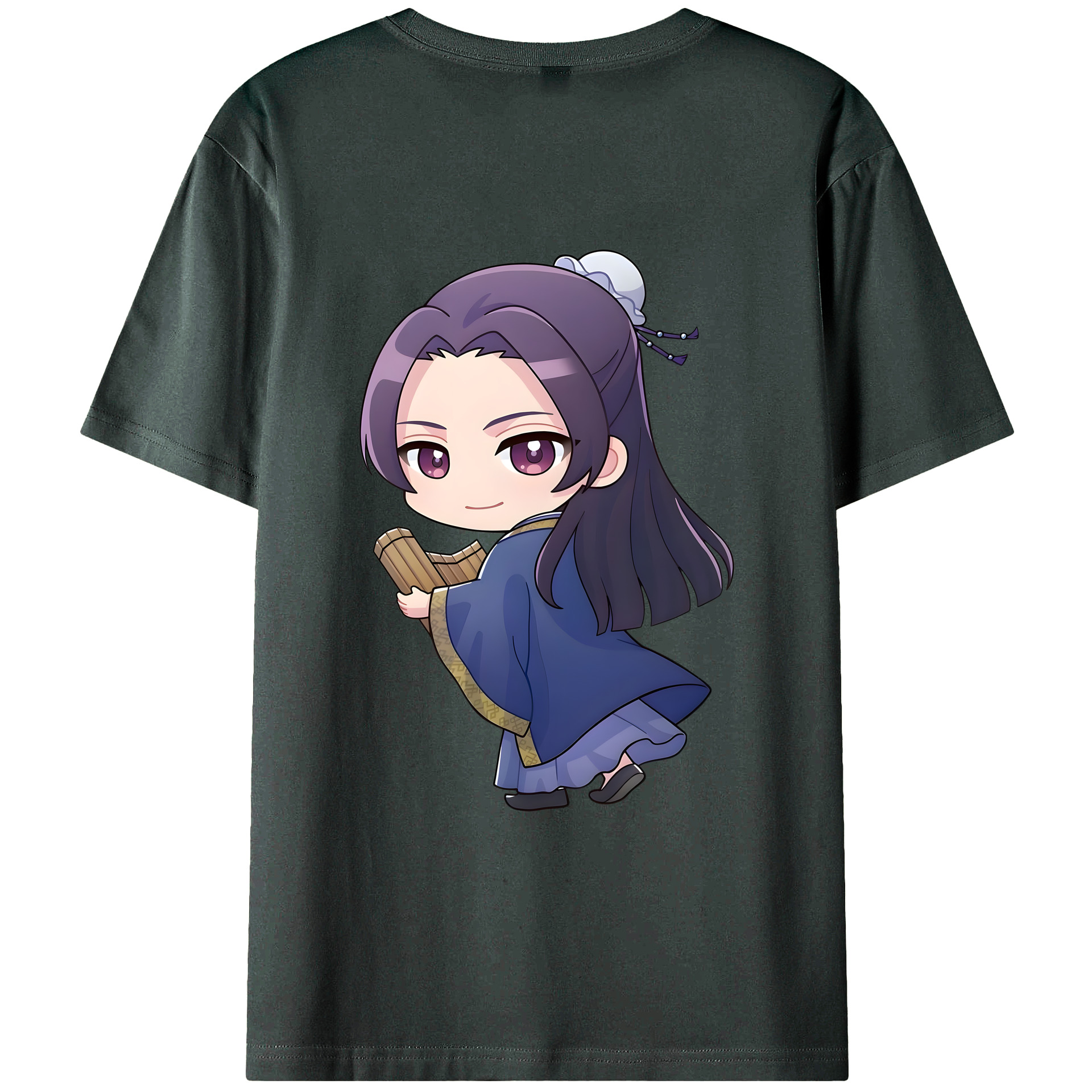 （画像用） 薬屋のひとりごと The Apothecary Diaries 綿100％ メンズ半袖Tシャツ（バックプリント） 通気性